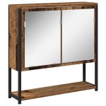 vidaXL Cabinet pentru chiuvetă de baie cu bazin din lemn vechi vidaXL Cabinet pentru chiuvetă de baie cu bazin din lemn vechi