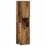 vidaXL Seturi Altele 3 pcs Lemn vechi 30 x 30 x 130 cm Lemn compozit