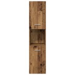 vidaXL Seturi Altele 3 pcs Lemn vechi 30 x 30 x 130 cm Lemn compozit
