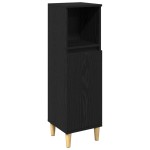 Set mobilier baie vidaXL 3 piese stejar negru lemn prelucrat Set mobilier baie vidaXL 3 piese stejar negru lemn prelucrat