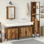 vidaXL Set de mobilier pentru baie 4 pcs Maro 33 x 33 x 185.5 cm vidaXL Set de mobilier pentru baie 4 pcs Maro 33 x 33 x 185.5 cm