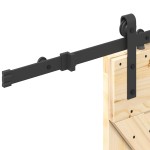 vidaXL Ușă glisantă cu set de feronerie 85x210 cm, lemn masiv de pin vidaXL Ușă glisantă cu set de feronerie 85x210 cm, lemn masiv de pin