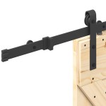 vidaXL Ușă glisantă cu set de feronerie 85x210 cm, lemn masiv de pin vidaXL Ușă glisantă cu set de feronerie 85x210 cm, lemn masiv de pin