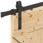 vidaXL Ușă glisantă cu set de feronerie 80x210 cm, lemn masiv de pin vidaXL Ușă glisantă cu set de feronerie 80x210 cm, lemn masiv de pin