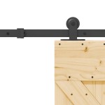 vidaXL Ușă glisantă cu set de feronerie 85x210 cm, lemn masiv de pin vidaXL Ușă glisantă cu set de feronerie 85x210 cm, lemn masiv de pin