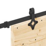 vidaXL Ușă glisantă cu set de feronerie 85x210 cm, lemn masiv de pin vidaXL Ușă glisantă cu set de feronerie 85x210 cm, lemn masiv de pin