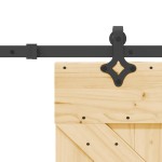 vidaXL Ușă glisantă cu set de feronerie 85x210 cm, lemn masiv de pin vidaXL Ușă glisantă cu set de feronerie 85x210 cm, lemn masiv de pin