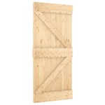 vidaXL Ușă glisantă cu set de feronerie 95x210 cm, lemn masiv de pin vidaXL Ușă glisantă cu set de feronerie 95x210 cm, lemn masiv de pin