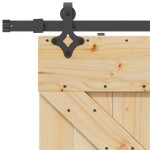 vidaXL Ușă glisantă cu set de feronerie 80x210 cm, lemn masiv de pin vidaXL Ușă glisantă cu set de feronerie 80x210 cm, lemn masiv de pin