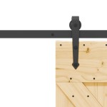 vidaXL Ușă glisantă cu set de feronerie 70x210 cm, lemn masiv de pin vidaXL Ușă glisantă cu set de feronerie 70x210 cm, lemn masiv de pin