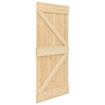 vidaXL Ușă glisantă cu set de feronerie 80x210 cm, lemn masiv de pin vidaXL Ușă glisantă cu set de feronerie 80x210 cm, lemn masiv de pin