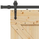vidaXL Ușă glisantă cu set de feronerie 80x210 cm, lemn masiv de pin vidaXL Ușă glisantă cu set de feronerie 80x210 cm, lemn masiv de pin