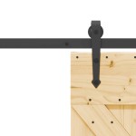 vidaXL Ușă glisantă cu set de feronerie 85x210 cm, lemn masiv de pin vidaXL Ușă glisantă cu set de feronerie 85x210 cm, lemn masiv de pin
