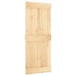 vidaXL Ușă glisantă cu set de feronerie 85x210 cm, lemn masiv de pin vidaXL Ușă glisantă cu set de feronerie 85x210 cm, lemn masiv de pin