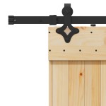 vidaXL Ușă glisantă cu set de feronerie 70x210 cm, lemn masiv de pin vidaXL Ușă glisantă cu set de feronerie 70x210 cm, lemn masiv de pin