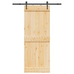 vidaXL Ușă glisantă cu set de feronerie 80x210 cm, lemn masiv de pin vidaXL Ușă glisantă cu set de feronerie 80x210 cm, lemn masiv de pin