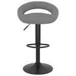 vidaXL Scaune de bar, 2 buc., gri deschis, catifea vidaXL Scaune de bar, 2 buc., gri deschis, catifea
