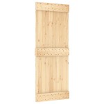 vidaXL Ușă glisantă cu set de feronerie 85x210 cm, lemn masiv de pin vidaXL Ușă glisantă cu set de feronerie 85x210 cm, lemn masiv de pin