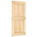 vidaXL Ușă glisantă cu set de feronerie 95x210 cm, lemn masiv de pin
