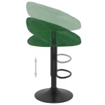 vidaXL Scaune de bar, 2 buc., verde închis, catifea vidaXL Scaune de bar, 2 buc., verde închis, catifea