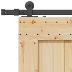 vidaXL Ușă glisantă cu set de feronerie 85x210 cm, lemn masiv de pin vidaXL Ușă glisantă cu set de feronerie 85x210 cm, lemn masiv de pin