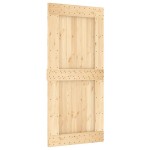 vidaXL Ușă glisantă cu set de feronerie 95x210 cm, lemn masiv de pin vidaXL Ușă glisantă cu set de feronerie 95x210 cm, lemn masiv de pin