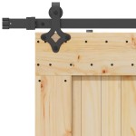 vidaXL Ușă glisantă cu set de feronerie 85x210 cm, lemn masiv de pin vidaXL Ușă glisantă cu set de feronerie 85x210 cm, lemn masiv de pin