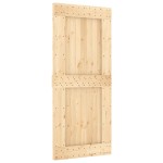vidaXL Ușă glisantă cu set feronerie, 90x210 cm, lemn masiv de pin