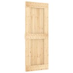 vidaXL Ușă glisantă cu set de feronerie 80x210 cm, lemn masiv de pin vidaXL Ușă glisantă cu set de feronerie 80x210 cm, lemn masiv de pin