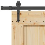 vidaXL Ușă glisantă cu set de feronerie 85x210 cm, lemn masiv de pin vidaXL Ușă glisantă cu set de feronerie 85x210 cm, lemn masiv de pin