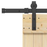 vidaXL Ușă glisantă cu set de feronerie 85x210 cm, lemn masiv de pin vidaXL Ușă glisantă cu set de feronerie 85x210 cm, lemn masiv de pin