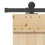 vidaXL Ușă glisantă cu set de feronerie 80x210 cm, lemn masiv de pin vidaXL Ușă glisantă cu set de feronerie 80x210 cm, lemn masiv de pin