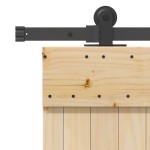 vidaXL Ușă glisantă cu set de feronerie 85x210 cm, lemn masiv de pin vidaXL Ușă glisantă cu set de feronerie 85x210 cm, lemn masiv de pin