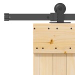 vidaXL Ușă glisantă cu set de feronerie 85x210 cm, lemn masiv de pin vidaXL Ușă glisantă cu set de feronerie 85x210 cm, lemn masiv de pin