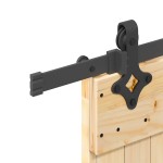 vidaXL Ușă glisantă cu set de feronerie 70x210 cm, lemn masiv de pin vidaXL Ușă glisantă cu set de feronerie 70x210 cm, lemn masiv de pin