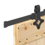 vidaXL Ușă glisantă cu set de feronerie 70x210 cm, lemn masiv de pin vidaXL Ușă glisantă cu set de feronerie 70x210 cm, lemn masiv de pin