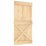 vidaXL Ușă glisantă cu set feronerie, 100x210 cm, lemn masiv de pin vidaXL Ușă glisantă cu set feronerie, 100x210 cm, lemn masiv de pin