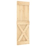vidaXL Ușă glisantă cu set de feronerie 70x210 cm, lemn masiv de pin vidaXL Ușă glisantă cu set de feronerie 70x210 cm, lemn masiv de pin