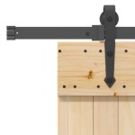 vidaXL Ușă glisantă cu set de feronerie 85x210 cm, lemn masiv de pin vidaXL Ușă glisantă cu set de feronerie 85x210 cm, lemn masiv de pin
