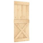 vidaXL Ușă glisantă cu set feronerie, 90x210 cm, lemn masiv de pin vidaXL Ușă glisantă cu set feronerie, 90x210 cm, lemn masiv de pin