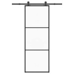 vidaXL Ușă glisantă cu set feronerie, 76x205 cm, sticlă ESG/aluminiu