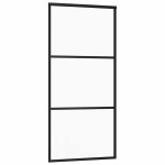 vidaXL Ușă glisantă cu set feronerie, 76x205 cm, sticlă ESG/aluminiu