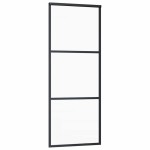 vidaXL Ușă glisantă cu set feronerie, 76x205 cm, sticlă ESG/aluminiu