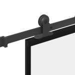 vidaXL Ușă glisantă cu set feronerie, 76x205 cm, sticlă ESG/aluminiu
