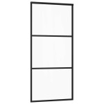 vidaXL Ușă glisantă cu set feronerie, 90x205 cm, sticlă ESG/aluminiu
