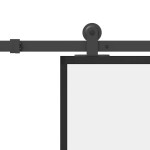 vidaXL Ușă glisantă cu set feronerie, 90x205 cm, sticlă ESG/aluminiu
