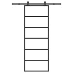 vidaXL Ușă glisantă cu set feronerie, 76x205 cm, sticlă ESG/aluminiu