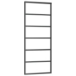 vidaXL Ușă glisantă cu set feronerie, 76x205 cm, sticlă ESG/aluminiu