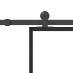vidaXL Ușă glisantă cu set feronerie, 76x205 cm, sticlă ESG/aluminiu