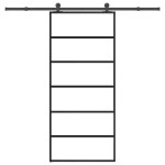 vidaXL Ușă glisantă cu set feronerie, 90x205 cm, sticlă ESG/aluminiu